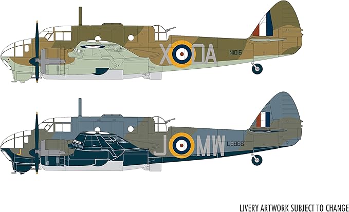 Airfix Model Airplane Kit Gift Set - A04021 Bristol Beaufort Mk.I, Plastic Plane Model Kits for Adults & Kids 14+, Skill Level 2, 1:72 Scale WW2 Military Aircraft - Real Aeroplane Model Gifts