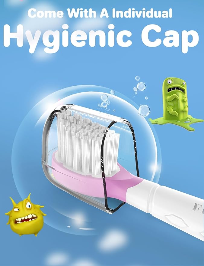 Kids Replacement Heads for Philips Sonicare: 3+ Years Old Children Soft Electric Toothbrush Compact Child Brush Head for Boys Girls, Pink & Blue 8 Pack