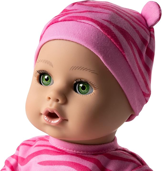 ADORA Play Time Babies Collection, 13" Baby Doll with Doll Clothes and Accesories, Made with Sweet Baby Powder Scent, and GentleTouch Vinyl Body, Birthday Gift for Ages 1+ - Baby Tiger