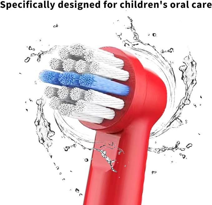 16pcs Kids Replacement Heads Compatible with Braun Oral B Kids Electric Toothbrush, Ultra Soft Bristles