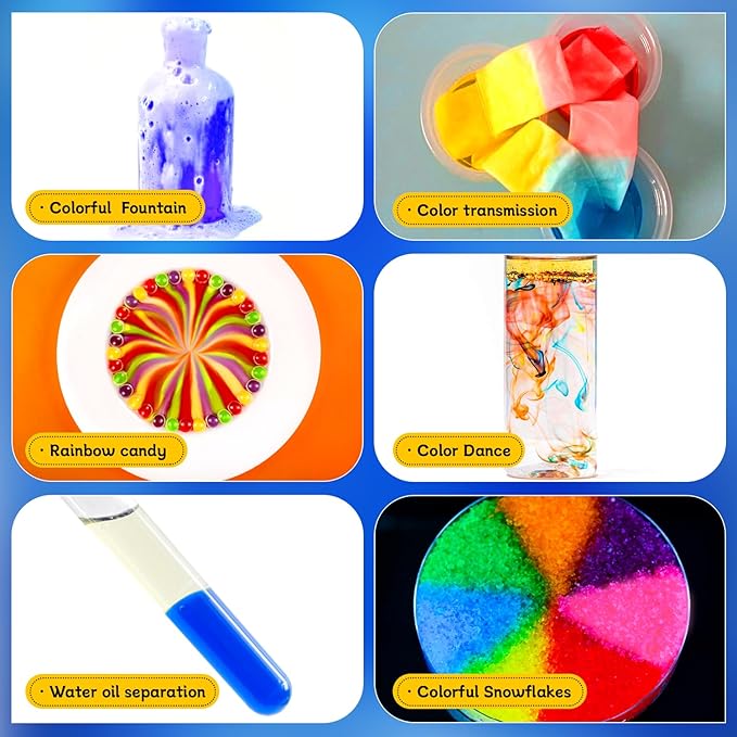 Science Kits for Kids 68 Lab Science Experiments Educational Scientific Toys, STEM Activities Educational Scientist Toys Gifts for Boys Girls Chemistry Set Volcano Eruption Activities Science Project