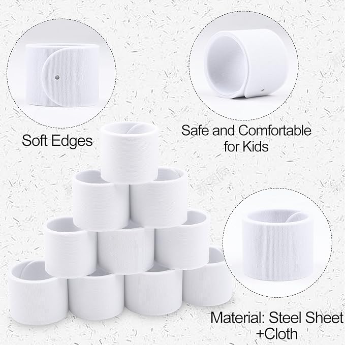 30Pcs Sublimation Slap Bracelets Blank, Slap Bracelets Wristbands for Sunday School Supplies Kids Gifts Birthday Party Favors (Religious)