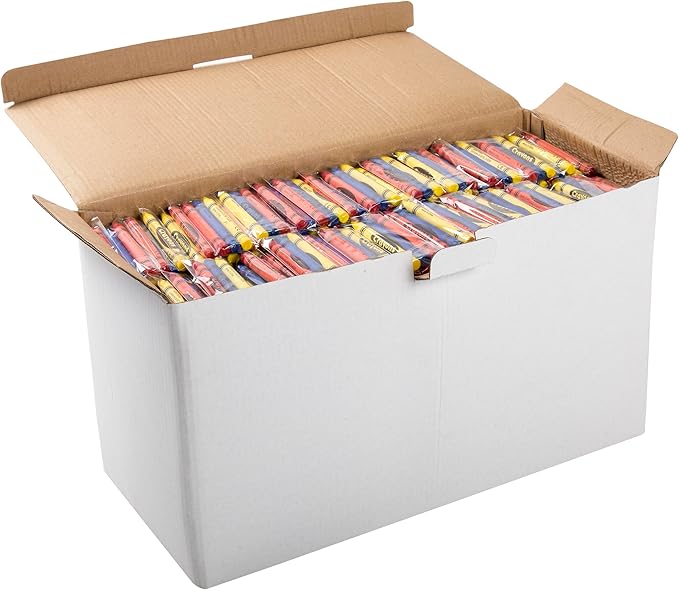 AmerCareRoyal Non-Toxic Crayons for Kids, Case of 720, 3-Pack Individually Cello Wrapped - Assorted Colors for Family Restaurants, Classroom, Parties and Activities, Toddler Crayons, Crayons in Bulk