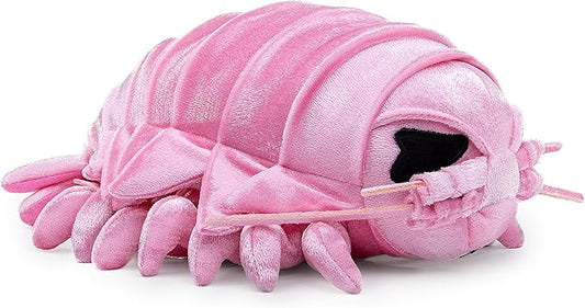 ZHONGXIN MADE Large Isopod Plush - Lifelike 20” Pink Isopod Weigted Stuffed Animal, Realistic Bathynomus Giganteus Arthropod Insect Plushie, Soft Crustaceans Animals Toys Model Dolls Gifts for Kids