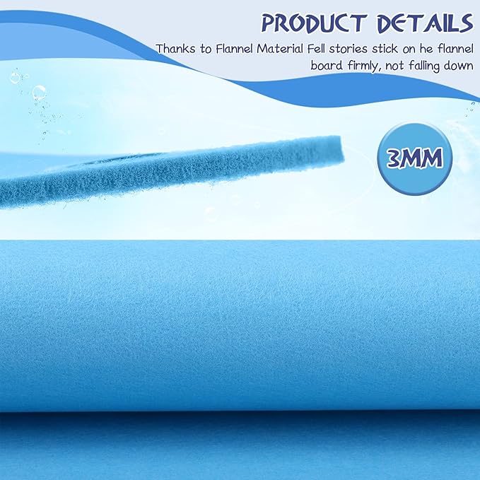 4 Pieces Felt Board for Toddlers Classroom Flannel Board Stories for Preschool Homeschooling, Kids Felt Story Activity Wall Hanging Children Birthday Gifts, 11.8 x 15.75 Inch, 2 Colors