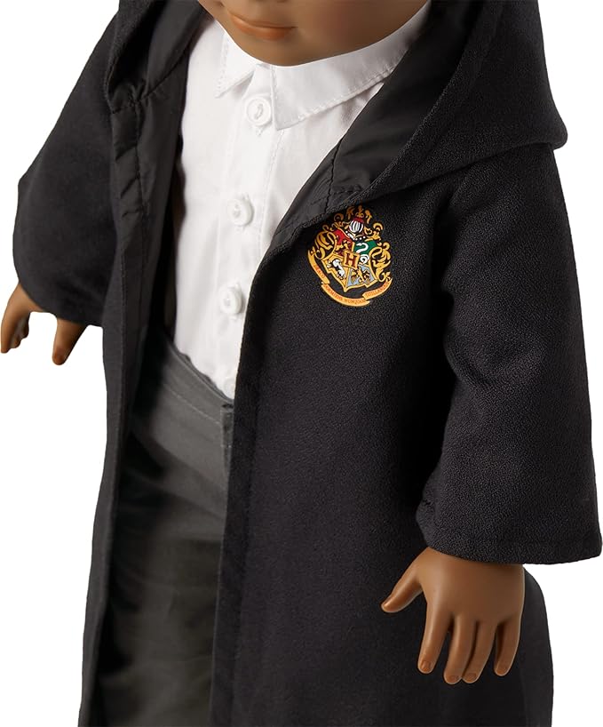 American Girl Harry Potter 18-inch Doll Hogwarts Uniform with Pants Outfit and Robe Featuring School Crest, For Ages 6+