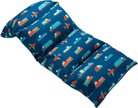 Wildkin Kids Floor Lounger for Boys and Girls, Travel-Friendly and Perfect for Sleepovers, Requires 4 Standard Size Pillows (Not Included), Measures 69.5 x 27 Inches (Transportation)