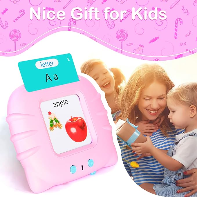 510 Talking Flash Cards for Toddlers 2-4 Years,Pocket Speech for Toddlers,Autism Sensory Toys,Learning Montessori Toys,Speech Therapy Toys for Kids Toddlers