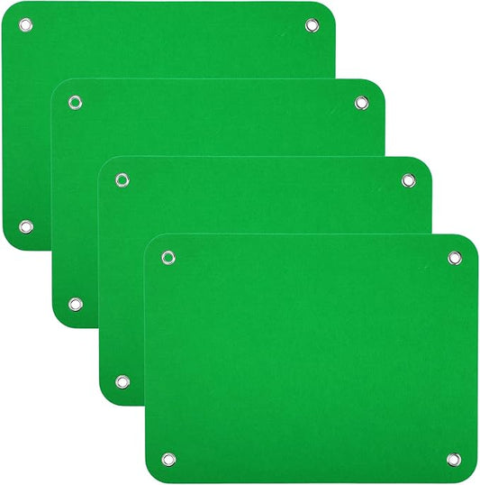 4 Pieces Felt Board for Toddlers Classroom Flannel Board Stories for Preschool Homeschooling, Kids Felt Story Activity Wall Hanging Children Birthday Gifts, 11.8 x 15.75 Inch (Green)