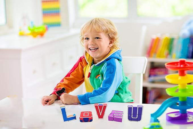 Alphabet Robots for Kids Alphabet Learning Toys, ABC Learning Toys for Kids Ages 3-5, Alphabots Transforming Alphabet Toy Robots for Kids 3-5, Alpha Bots, Carnival Prizes, Christmas Toys