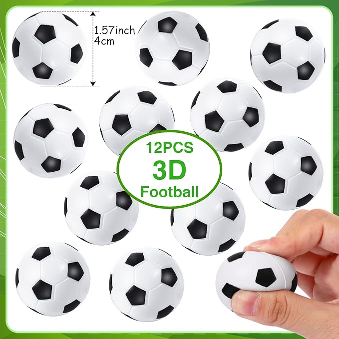 Aoriher 108 Pcs Soccer Party Favors Set Soccer Party Themed Goodie Bag Fillers Mini Soccer Balls Whistle Silicone Bracelet Tattoo Sticker Temporary Keychain for Sport Party Supplies