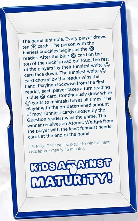 Kids Against Maturity: Card Game for Kids and Families, Super Fun Hilarious for Family Party Game Night