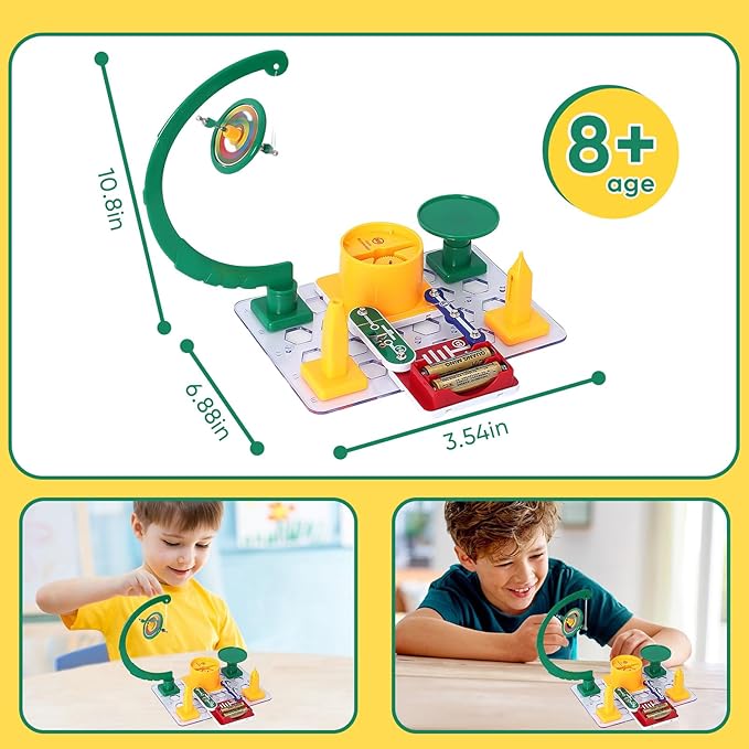 Science Kits for Kids Age 5-7,Exploration Kit Gyroscope Toys for Charged Magnetic Experiments,Science Educational Toys for Boys Girls Kids Age 8-12