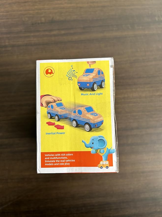 3pcs Wooden Toys Cars, Ambulance, Police Car and School Bus Educational Toy, Early Learning for Toddlers, Colorful Vehicles Play Set for 2 3 Year Old Boys Girls Christmas Birthday Gift