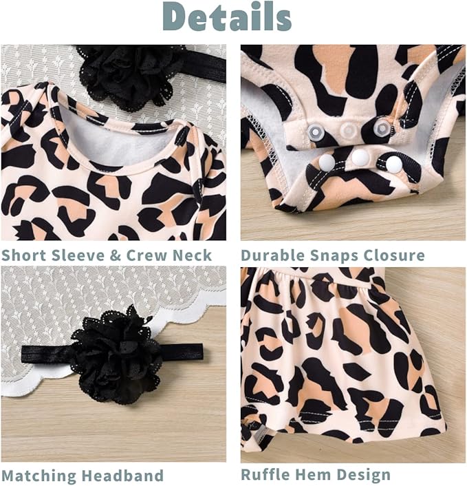 Aalizzwell Newborn Infant Baby Girls Bodysuit Dress