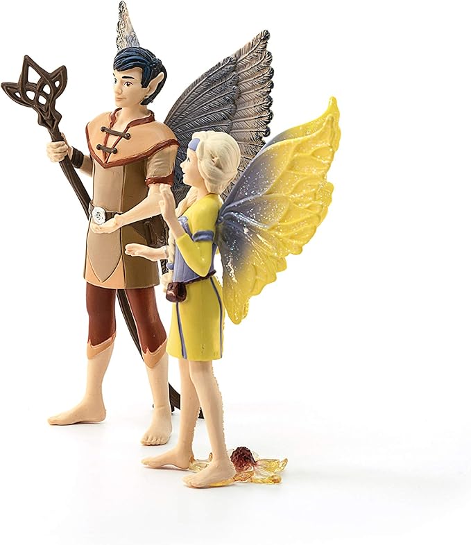 Schleich bayala Movie, Fairy Princess and The Unicorn Character Toys, Fairy Sera and Jaro Figurines, Ages 5+