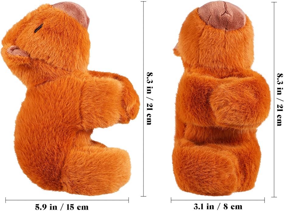 Animal Slap Bracelets Capybara Plush Toy Capybara Slap Bracelet Capybara Huggers Slap Bracelets Animal Toy Stuffed Animal Slap Band for Birthday Party