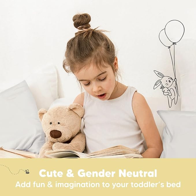 Toddler Pillow with Pillowcase - 13x18 My Little Dreamy Pillow, Organic Cotton Toddler Pillows for Sleeping, Kids Pillow, Travel Pillows, Mini Pillow, Nursery Pillow, Toddler Bed Pillow (Clay)