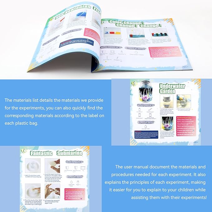 238 Experiments Science Kits for Kids Age 5-14 Educational Scientific Toys for Girls Boys, Festival Gift Birthday Present STEM Activities