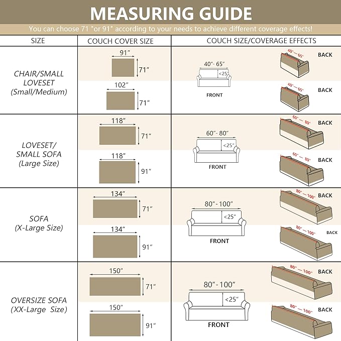 MYSKY HOME Chenille Sofa Slipcovers Sage Green Sofa Covers with Tassel Edge L Shaped Sectional Couch Covers for 3 Cushion Couch, Washable Thick Durable Furniture Protector for Dogs Kids 71"x 134"