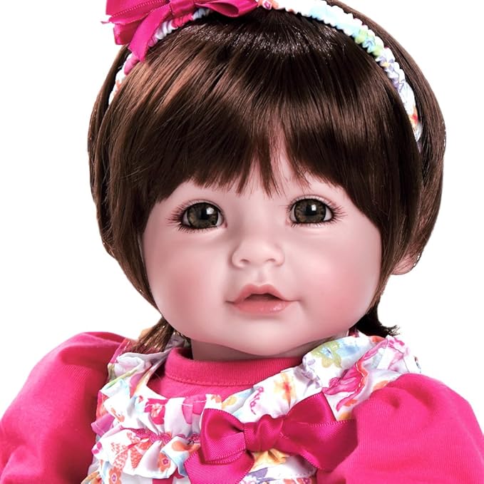 ADORA Toddler Time Babies, 20" Premium Doll with Hand Painted Eyelashes and Face, Fresh Baby Powder Scent and Removable Clothing, Birthday Gift for Ages 6+ - Love & Joy