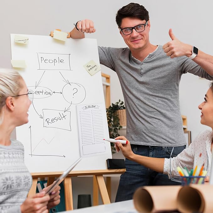 2 Pack Grocery List Magnet Pad for Fridge with Pen Holder, Totally 120 Sheets Magnetic Note Pad for Fridge Full Back Magnet Shopping List, To Do List, Memo Notepads, 4.5x7.5"(Blank Design)