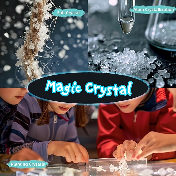 Science Kits for Kids Age 4-8-12, 52 Science Experiments for Kids 6-8, 5 in 1 Physics and Chemistry Set, STEM Projects Toys for Boys and Girls