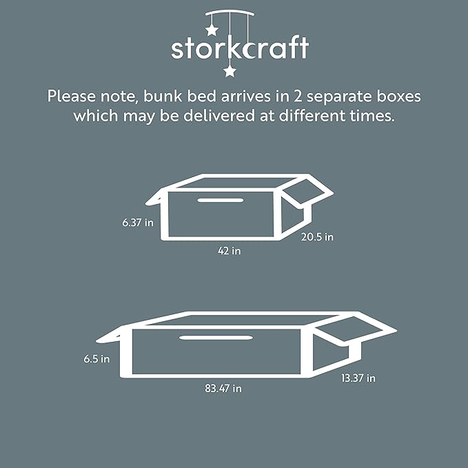 Storkcraft Caribou Bunk Bed Twin Over Twin Bunk Bed (Olive and Natural) - GREENGUARD Gold Certified, Twin Bunk Beds for Kids, Converts to 2 Individual Twin Beds (Mattress not Included)