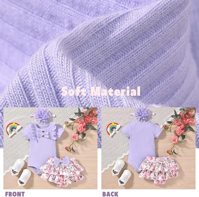 Aalizzwell Newborn Infant Baby Girls Summer Outfit