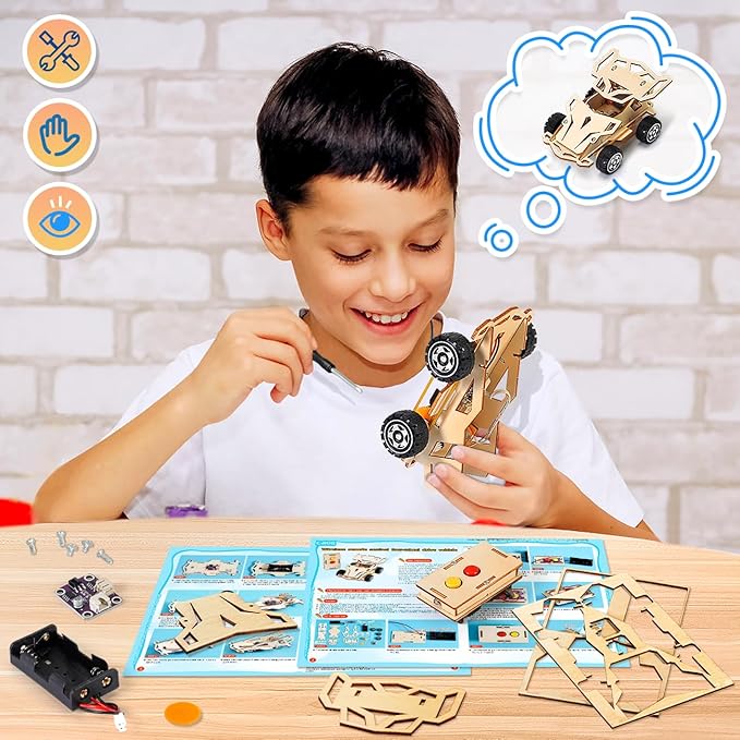 Kids Toys for 6 7 8 9 10 Year Old Boys Gifts,STEM Projects Science Kits Crafts for Kids Ages 8-12,DIY Model Cars Kit Educational Building Toys for 6 8 10 Year Old Boys Toys Age 6-8-10-12, Teen