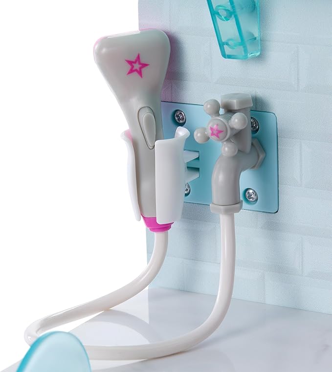 American Girl Truly Me 18-inch Doll Pet Spa & Daycare Set with Bulldog and Pretend Hair Dryer, for Ages 6+