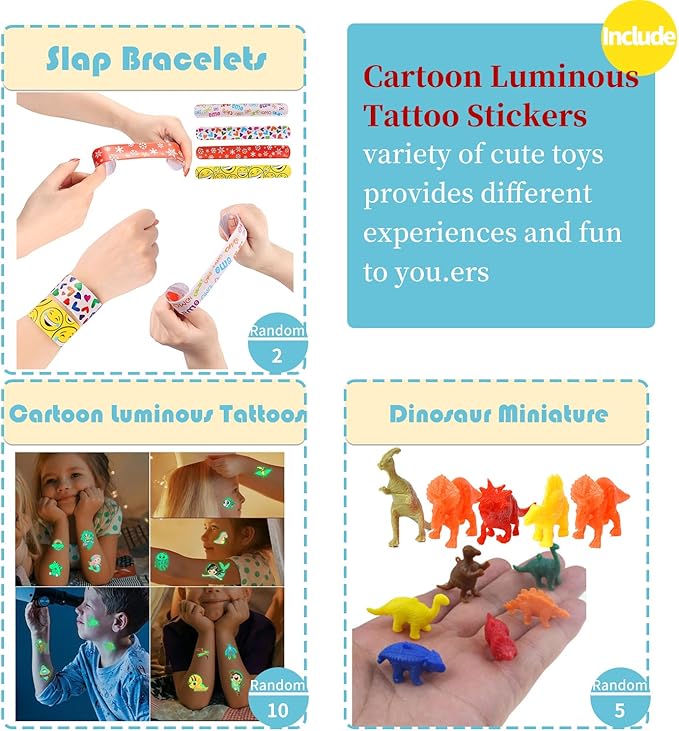 52 Pcs Party Favors for Kids - Treasure Prizes Box Toys - Goodie Bags Stuffers for Classroom Rewards - Bulk Small Fidget Toy for Stocking Carnival Pinata Fillers - Birthday Gift for Kids 3-5 4-8-12