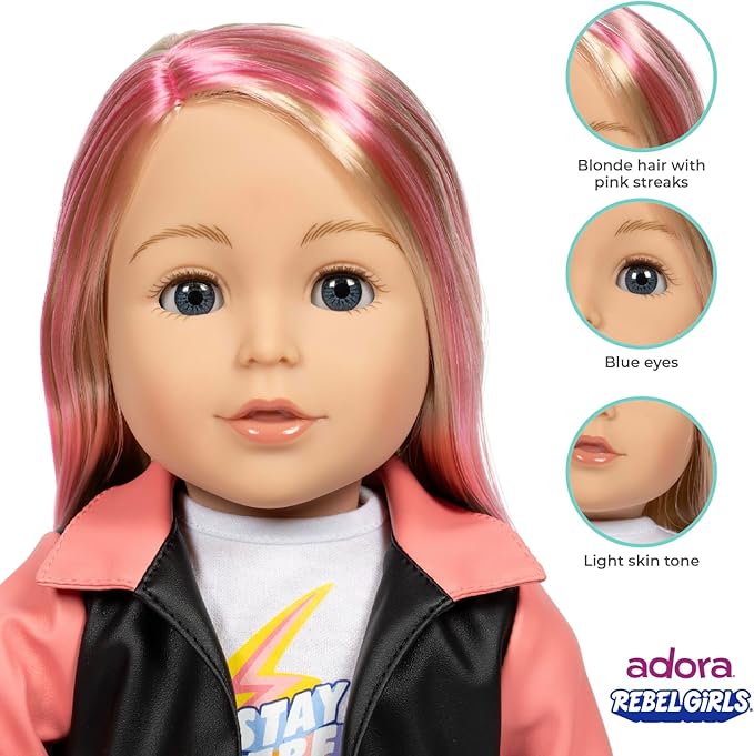 Adora 18 Inch Rebel Girls Doll Collection - Inspired by Good Night Stories Rebel Girl Books, Soft Movable Body with Realistic Features - Gift for Kids Ages 6 and Up - Champion