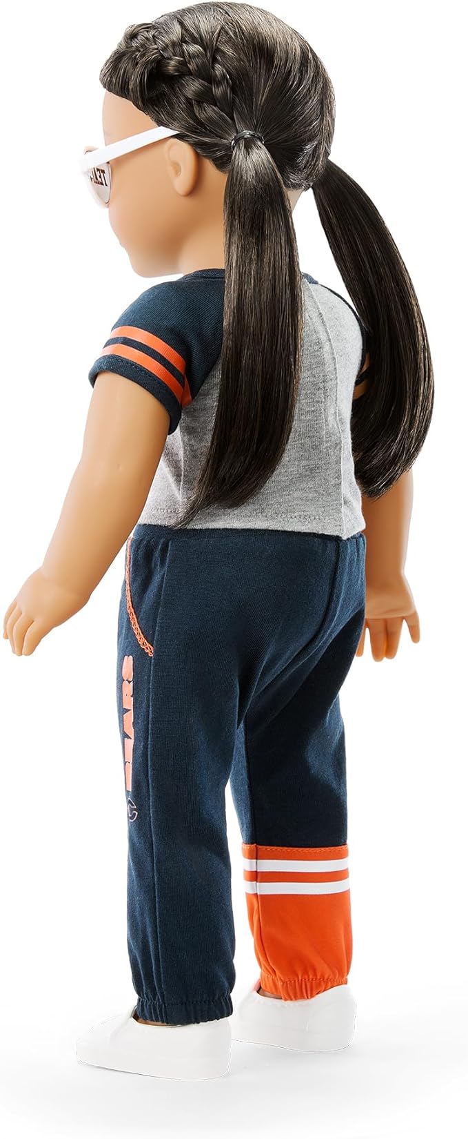 American Girl Chicago Bears 18 inch Doll Fan Outfit and Accessories, Navy and Orange, 6 pcs, Ages 6+
