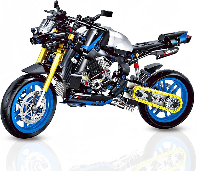 1:8 Motorcycle Building Set for Adults, Building Blocks for Adults, Collectible Toy for 14 15 16+ Years Old Boys, Teenage Boys Gifts on Birthday(579PCS)