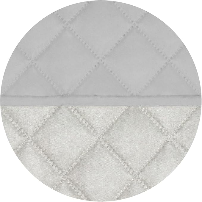 PureFit Reversible Quilted Sofa Cover, Water Resistant Slipcover Furniture Protector, Washable Couch Cover with Non Slip and Elastic Straps for Kids, Dogs, Pets (Oversized Loveseat, Light Gray/Ivory)