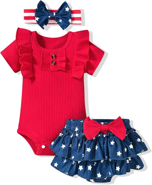 Aalizzwell Newborn Infant Baby Girls Summer Outfit