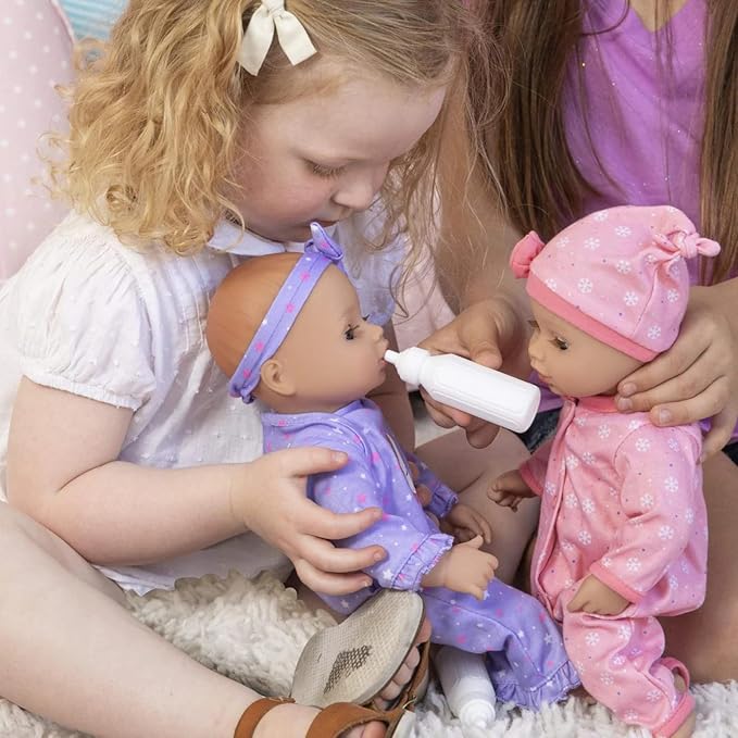 Adora Play Time Babies Collection, 13" Baby Doll with Doll Clothes and Accesories, Made with Sweet Baby Powder Scent, and GentleTouch Vinyl Body, Birthday Gift for Ages 1+ - Cozy Snowflakes