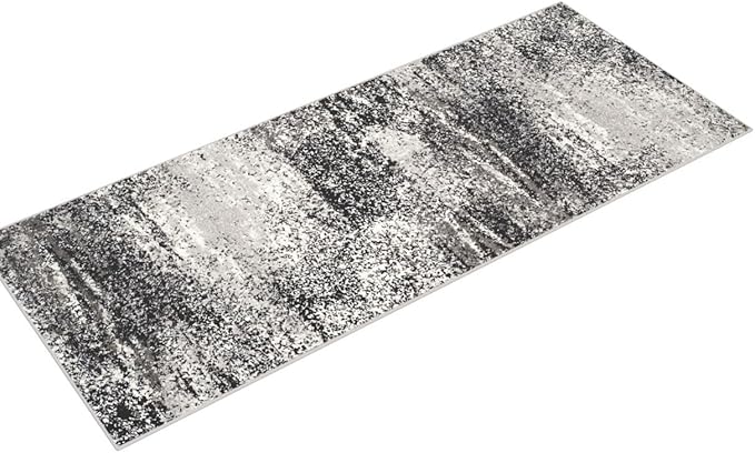 SAFAVIEH Adirondack Collection Runner Rug - 2'6" x 10', Silver & Multi, Modern Abstract Design, Non-Shedding & Easy Care, Ideal for High Traffic Areas in Living Room, Bedroom (ADR112G)