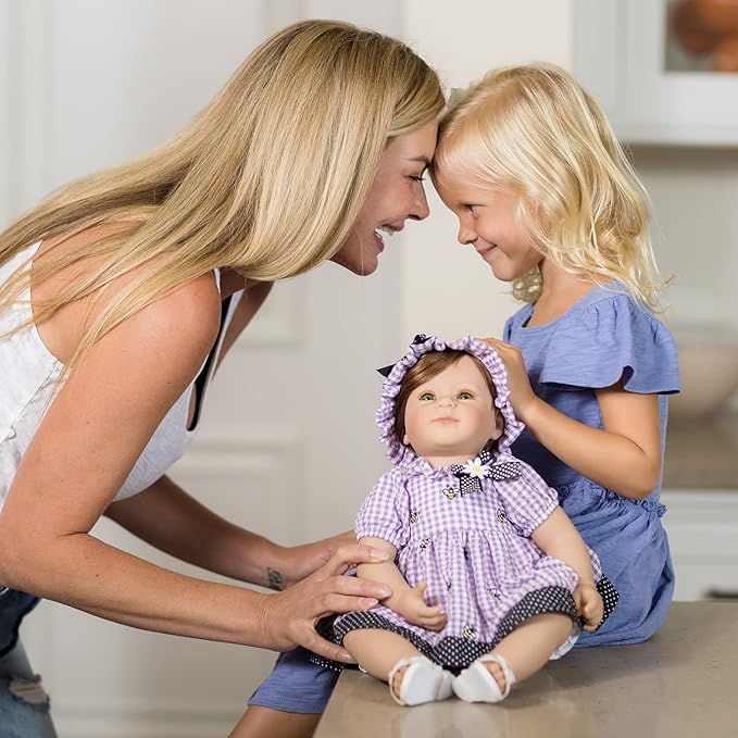 Adora Toddler Time Babies, 20" Premium Doll with Hand Painted Eyelashes and Face, Fresh Baby Powder Scent and Removable Clothing, Birthday Gift for Ages 6+ - Bees Knees
