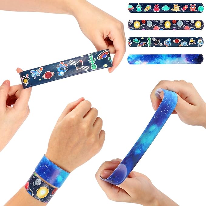 146Pcs Space Themed Coloring Books with Crayons Bulk Outer Space Party Favors for Toddlers Kids 3-5 4-8 Tattoo Stickers Stamper Slap Bracelet School Classroom Reward Gift Goodie Bag Birthday Supplies