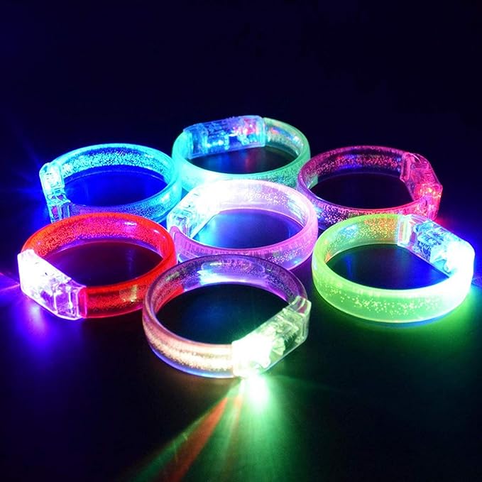 35pcs Glow Bracelets Glow in The Dark Party Supplies Bracelets Toys for Kids Birthday Halloween Christmas Party Favors