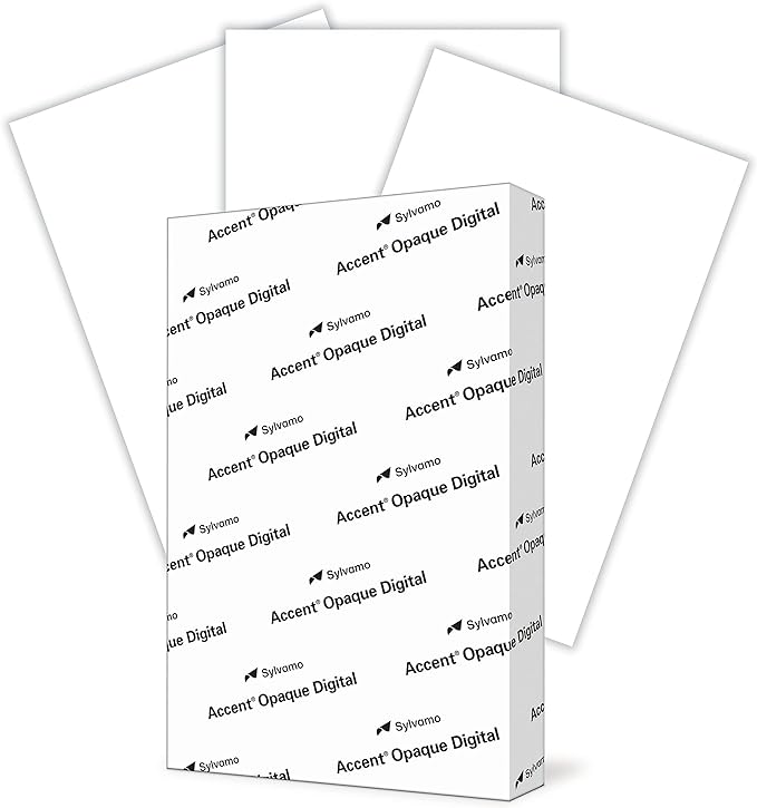 Accent Opaque 17” x 11” White Cardstock Paper, 100lb, 271gsm – 200 Sheets (1 Ream) – Premium Smooth Heavy Cardstock, Printer Paper for Invitations, Cards, Menus, Business Cards – 188093R
