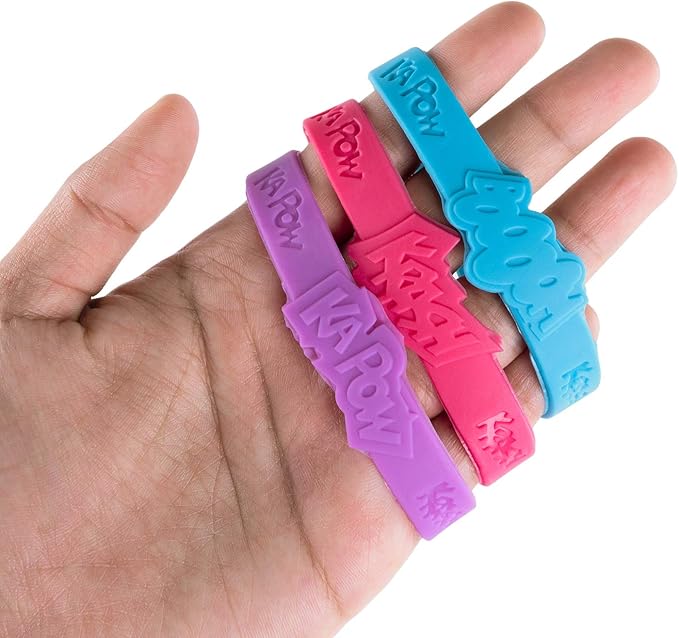 24 Assorted Superhero Comic Quotes & Sayings Colorful Rubber Jelly Bracelets for Children Birthdays, Party Favors, Kid's Goody Bags By Super Z Outlet