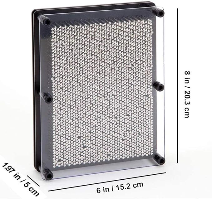 3D Metal Pin Art Toy 3D Art Sculpture Metal Pin Hand Face Model Office Decoration Desk Toy Challenge Senses Sculpture Pins Craft Toys for Kids and Adult