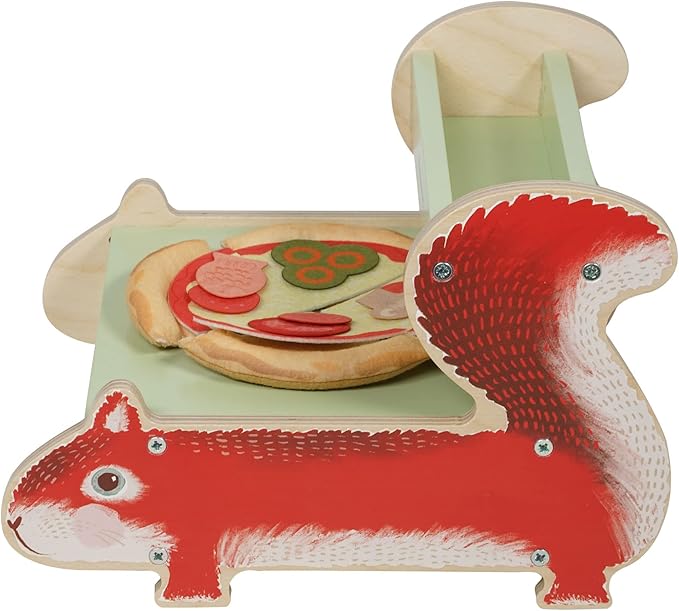 Manhattan Toy Nutty Squirrel Pizzeria Toddler & Kids Pretend Play Cooking Toy Set