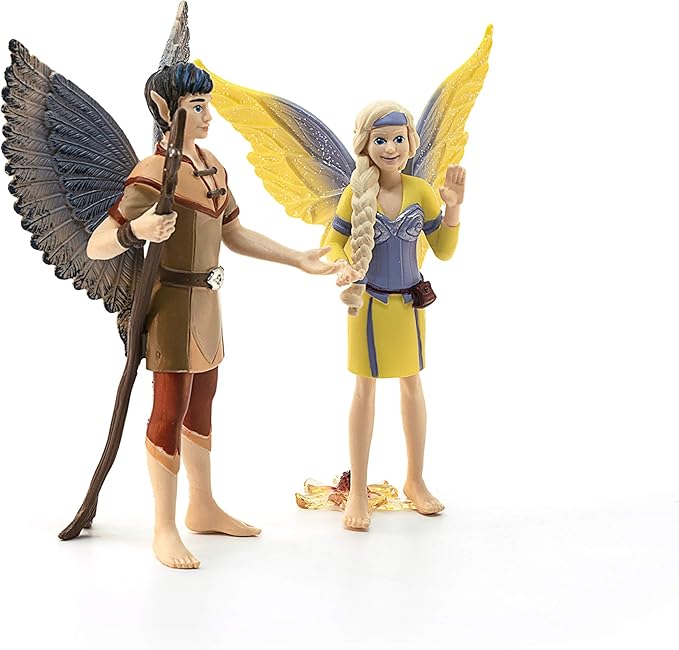 Schleich bayala Movie, Fairy Princess and The Unicorn Character Toys, Fairy Sera and Jaro Figurines, Ages 5+