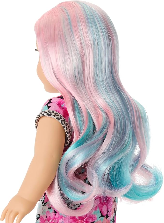 American Girl Truly Me 18-inch Doll #129 with Lt Blue Eyes, Multicolor Hair, Lt Skin with Warm Olive Undertones, for Ages 6+