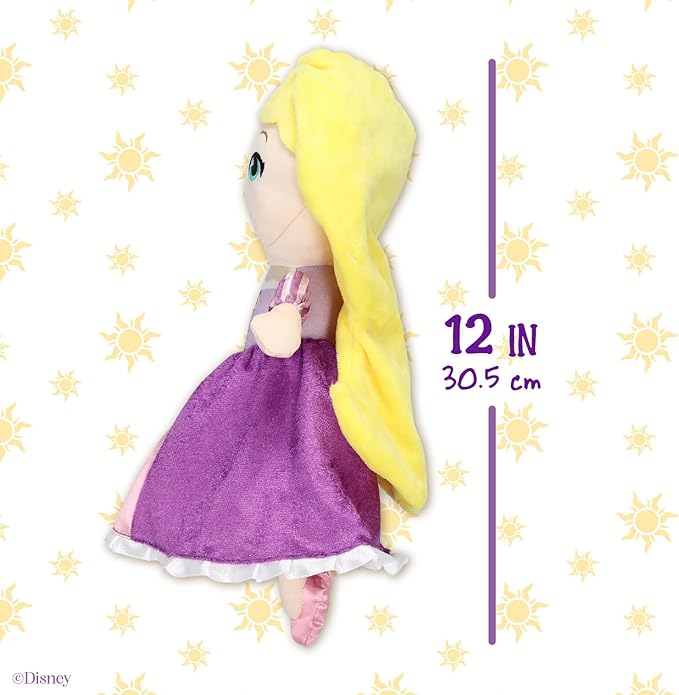 KIDS PREFERRED Disney Baby - Rapunzel 12" Plush Doll with Musical Sounds - Tangled Collectable Stuffed Animal for Babies, Toddlers and Kids