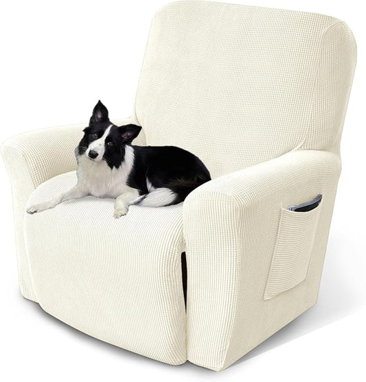 Recliner Chair Cover Lazy Boy Recliner Covers Recliner Covers for Recliner Chair 1 Piece Furniture Protector Prevent wear and pet Hair（Recliner,Beige）